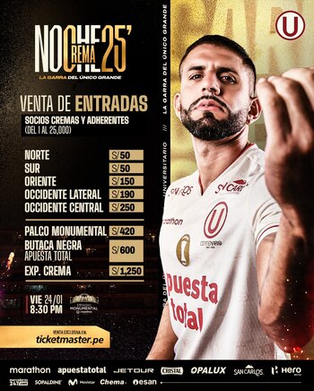 Precios de entradas para la