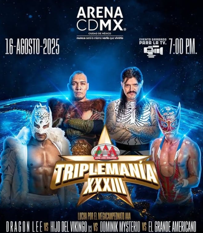 El Hijo del Vikingo tendrá un duro enfrentamiento para seguir siendo el campeón en TripleManía 33. (Instagram / LuchaLibreAAA)