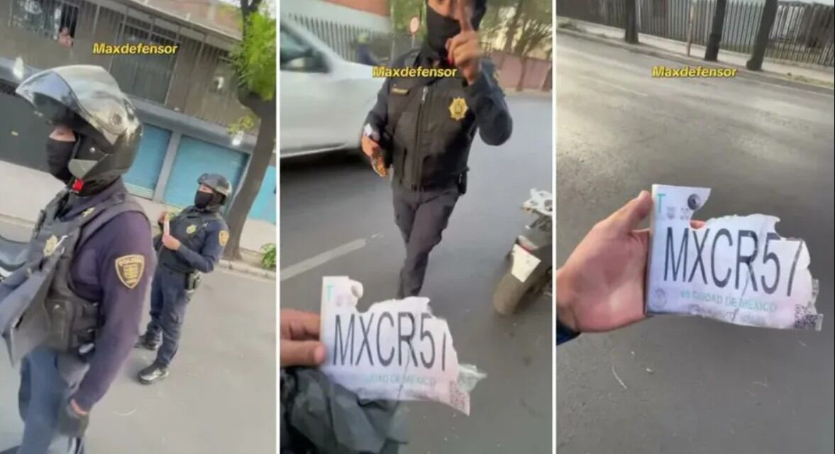 El hecho fue registrado en video y compartido en TikTok, lo que generó una respuesta inmediata por parte de la institución. (Tiktok / @maxdefensor)
