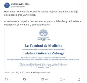 Este fue el mensaje de