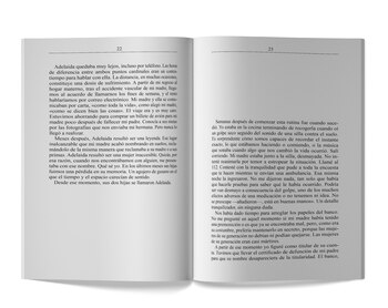 Páginas internas de la novela