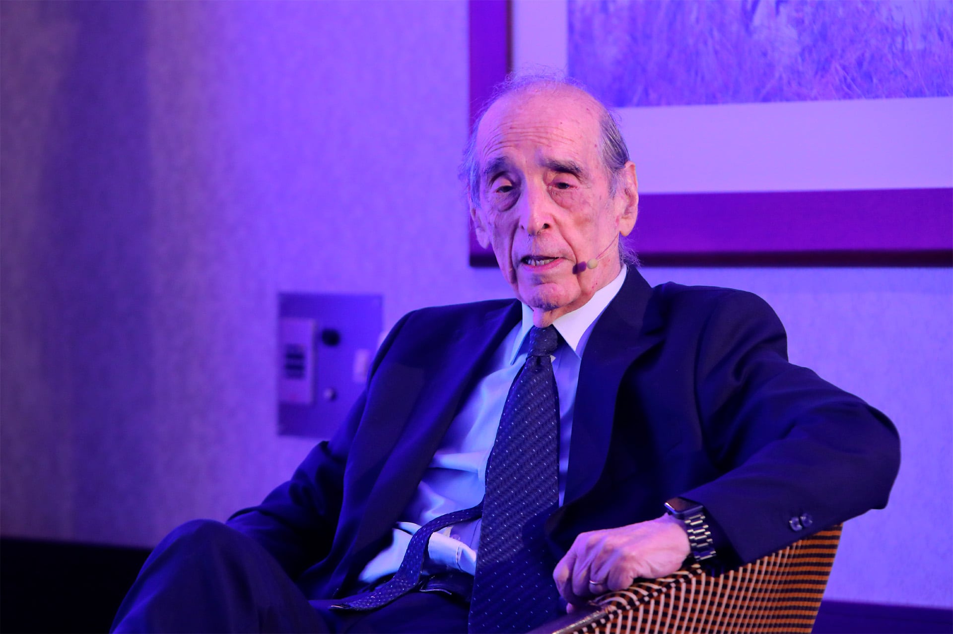 El economista Ricardo Arriazu en la conferencia organizada por KPMG