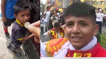 Tilín, el niño del video viral, reaparece bailando la danza de las tijeras en la Parada Militar 2026