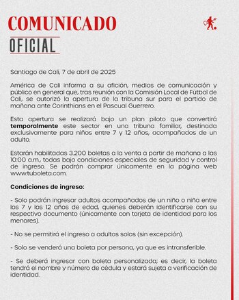 Asó se anunció por parte