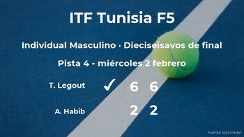 El tenista Timo Legout, clasificado para los octavos de final del torneo de Monastir