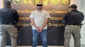 Juan "N", detenido por las autoridades. Crédito: FGR