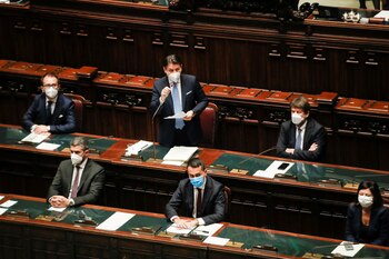 Conte durante su intervención en