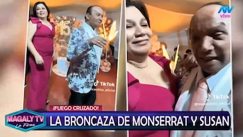 Monserrat Seminario rompe su silencio y responsabiliza a Susan Villanueva del fin de su relación con Melcochita. Captura: Magaly TV La Firme.