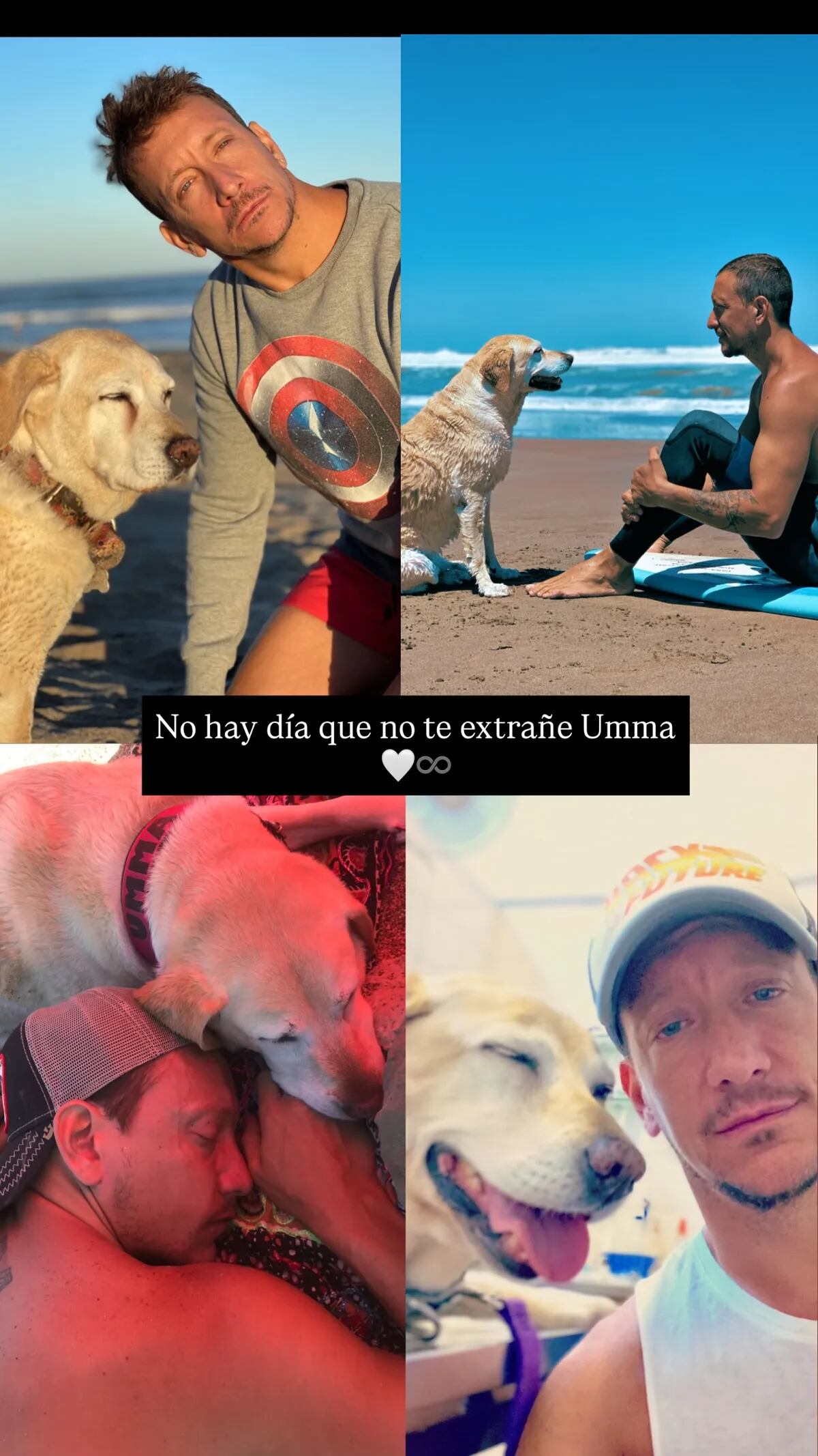 El posteo de Nico Vázquez para recordar a Umma