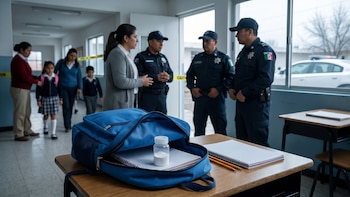 Detectan presunta cocaína a estudiante de 11 años dentro de una primaria en Durango