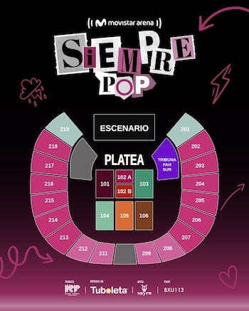 El festival Siempre Pop 20 reunirá a cuatro referentes del pop latino en un solo escenario - crédito @rafaelpedrazaproducciones/Instagram