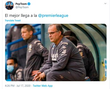El saludo de Pep Guardiola