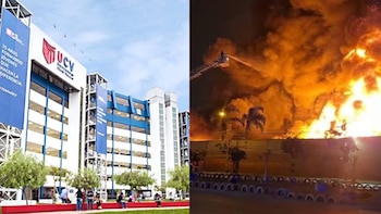 Incendio en Los Olivos: el fuego avanza y UCV suspende clases presenciales por alto riesgo en planta de cosméticos