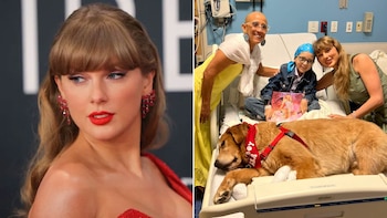 Taylor Swift visitó a niños