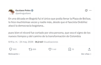 Gustavo Petro sobre concurrencia en la Plaza de Bolívar