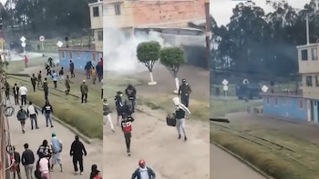 Protestas Facatativá. Foto: captura de