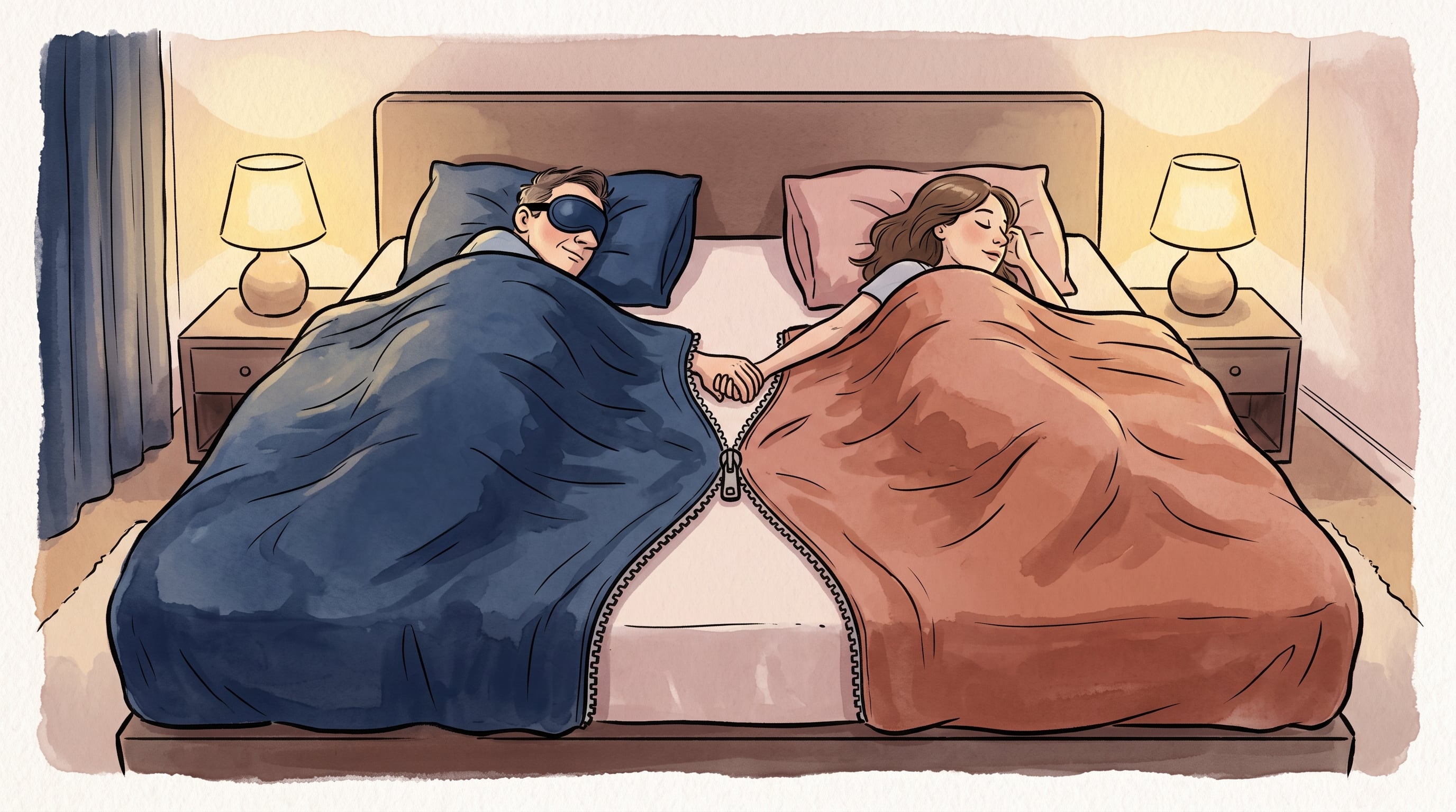 El debate sobre el divorcio del sueño prioriza la protección del descanso individual frente a la imposición de compartir la cama (Imagen Ilustrativa Infobae)
