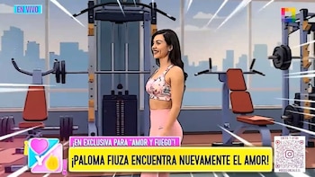 Paloma Fiuza revela que está enamorada y causa sorpresa al aparecer con argentino: “Estoy feliz”. Captura: Amor y Fuego.