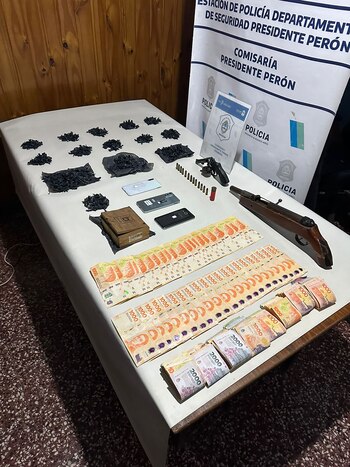 Los elementos secuestrados del lugar