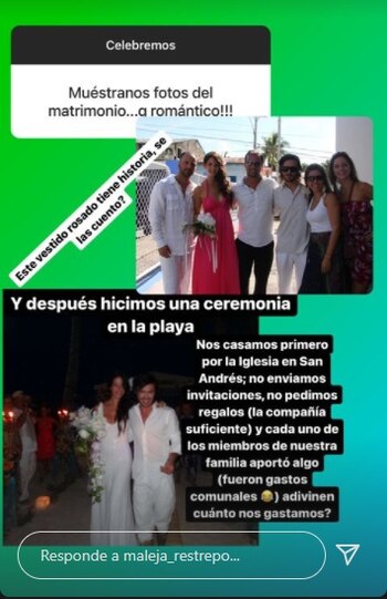 Historias en Instagram de Maleja
