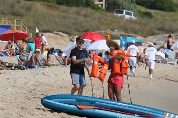 Matías Martin hablando con un