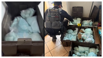 México y la DEA incautan millones de pastillas de fentanilo de Los Rusos en Mexicali, Baja California