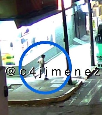 Pudieron registrar que el posible