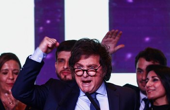 Milei salió a arengar a