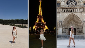 Las vacaciones de Laurita Fernández en París: macarons, la Torre Eiffel y ola de calor