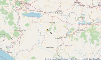 Sismo reportado en el estado