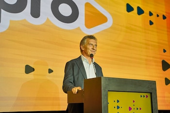 Macri durante su discurso en Mendoza (X: @proargentina)