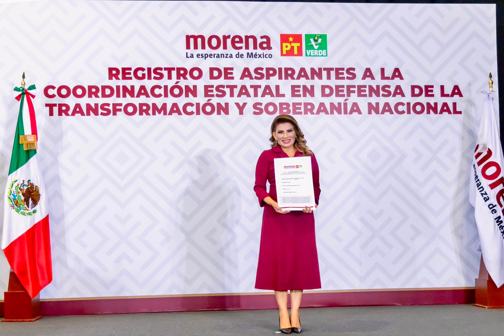Lorenia Valles dirigió el Sistema DIF Sonora entre 2021 y 2024 dentro de la administración estatal de Alfonso Durazo. Crédito: X/@LoreniaValles_