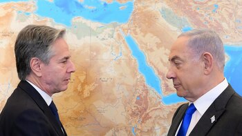 Blinken trata en Israel los