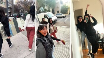 Las chicas mostraron su descubrimiento