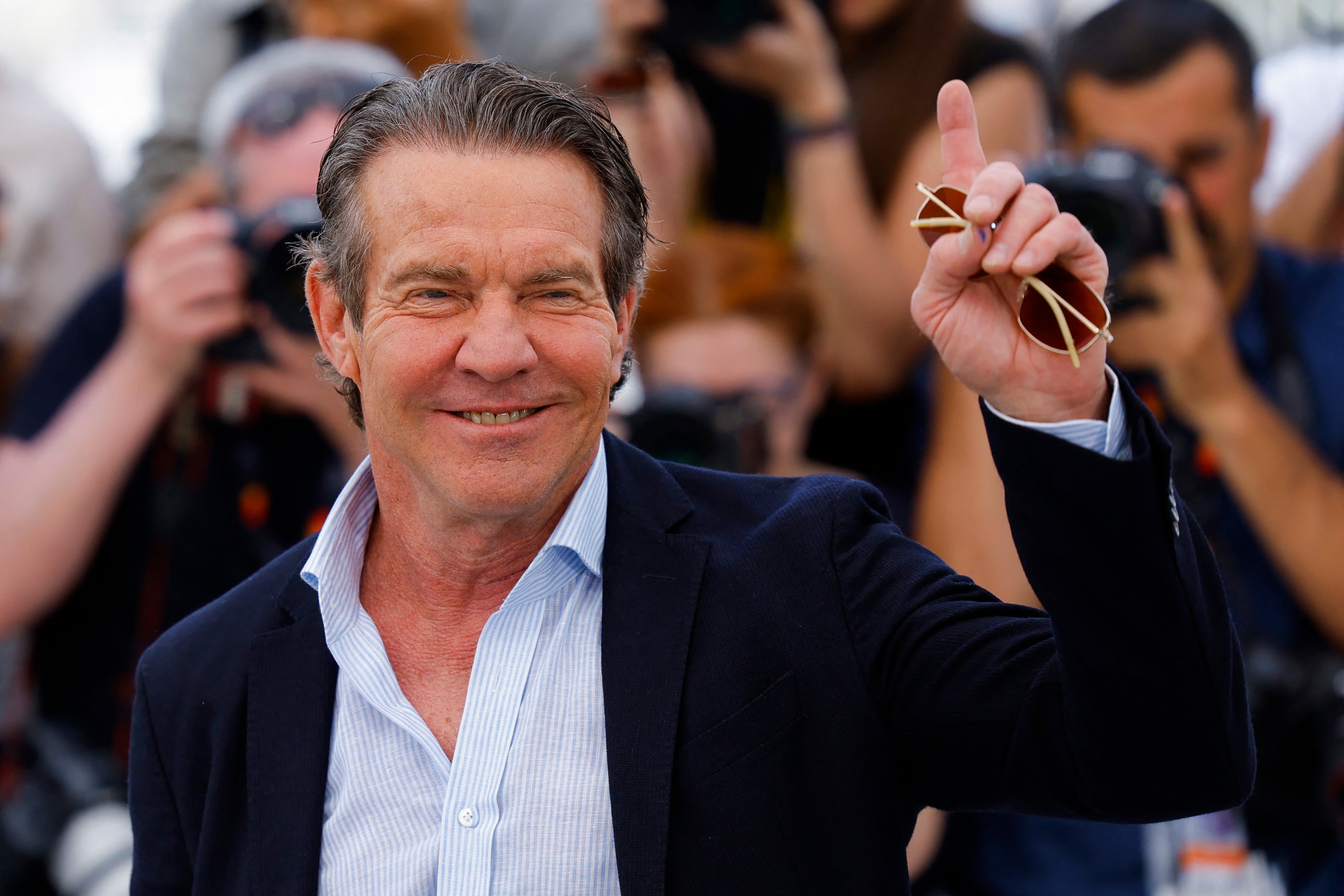 Entre proyectos audiovisuales y rutinas hogareñas, Dennis Quaid afirma que Nashville le brinda el equilibrio entre trabajo y vida personal que buscaba (REUTERS/Clodagh Kilcoyne)