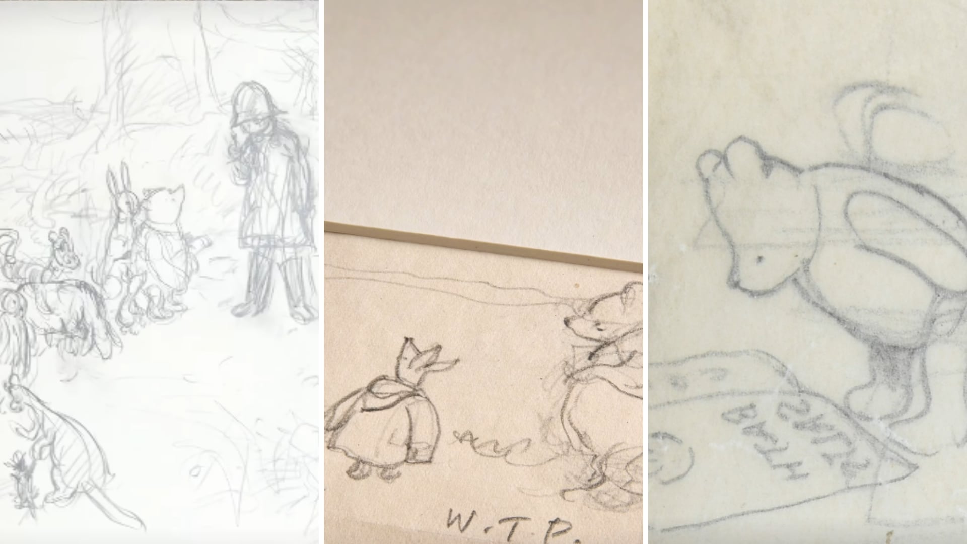 Las primeras ilustraciones descartadas de Winnie-the-Pooh se exhiben en Londres tras cien años ocultas (Crédito: Facebook Peter Harrington)