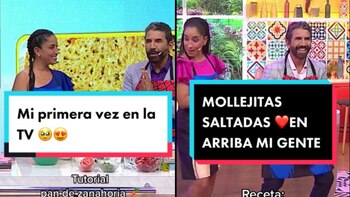 Nelly Rossinelli en la televisión.