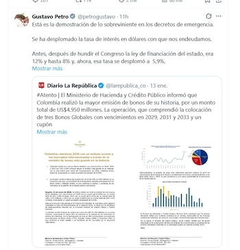 Gustavo Petro, presidente de Colombia,