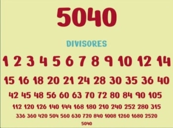 Del número 1 al 5040,