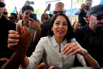 La candidata del correísmo, Luisa