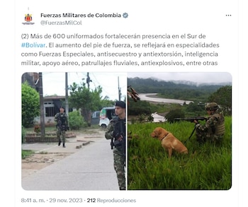 Ejercito Nacional anuncia que