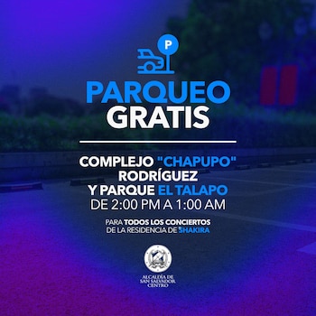 Estacionamientos gratuitos en el Complejo