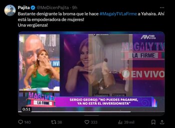 Críticas contra Magaly Medina. Captura/X