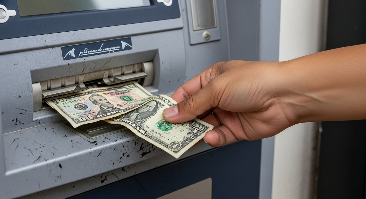 Los dólares deteriorados entregados por cajeros en Nicaragua abren una disputa que el Banco Central no cubre como al córdoba. (Imagen Ilustrativa Infobae)