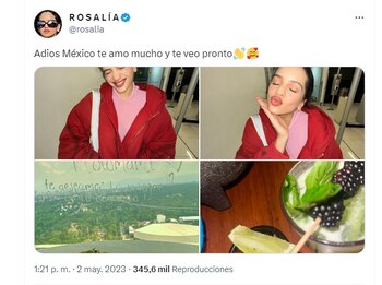 Así se despidió Rosalía de la CDMX tras su concierto en el Zócalo