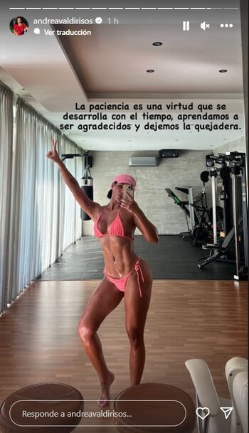 La bailarina le pidió paciencia