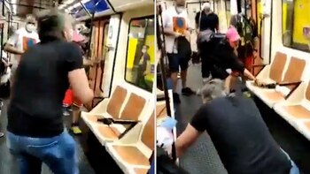 El enfermero recibió un fuerte