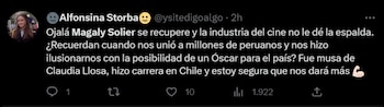 Usuarios piden ayuda para Magaly Solier.