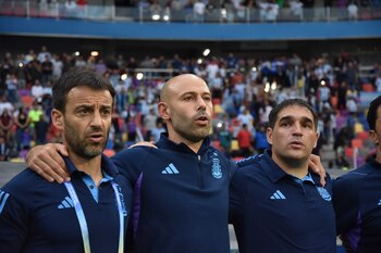 Javier Mascherano se mostró feliz