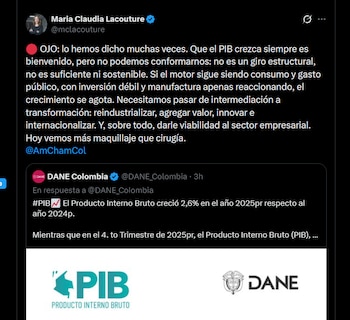 Reacción de la presidenta de